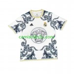 Camisolas de futebol Real Madrid Versace Edition Equipamento Principal Branco 2024/25 Manga Curta